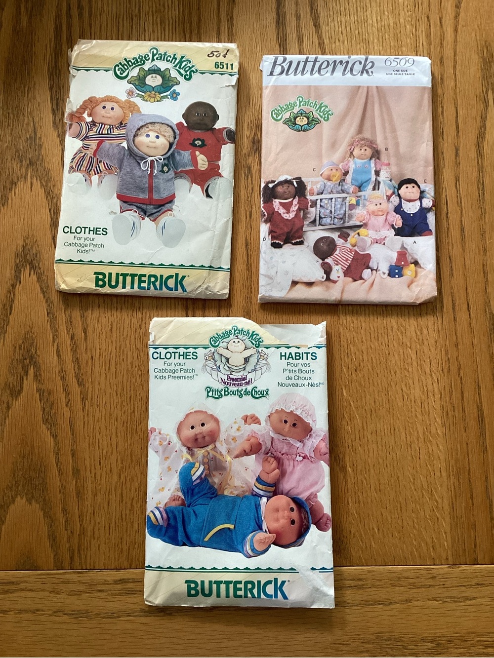 Butterick Cabbage Patch Kids Clothes Pattern - reg and preemie